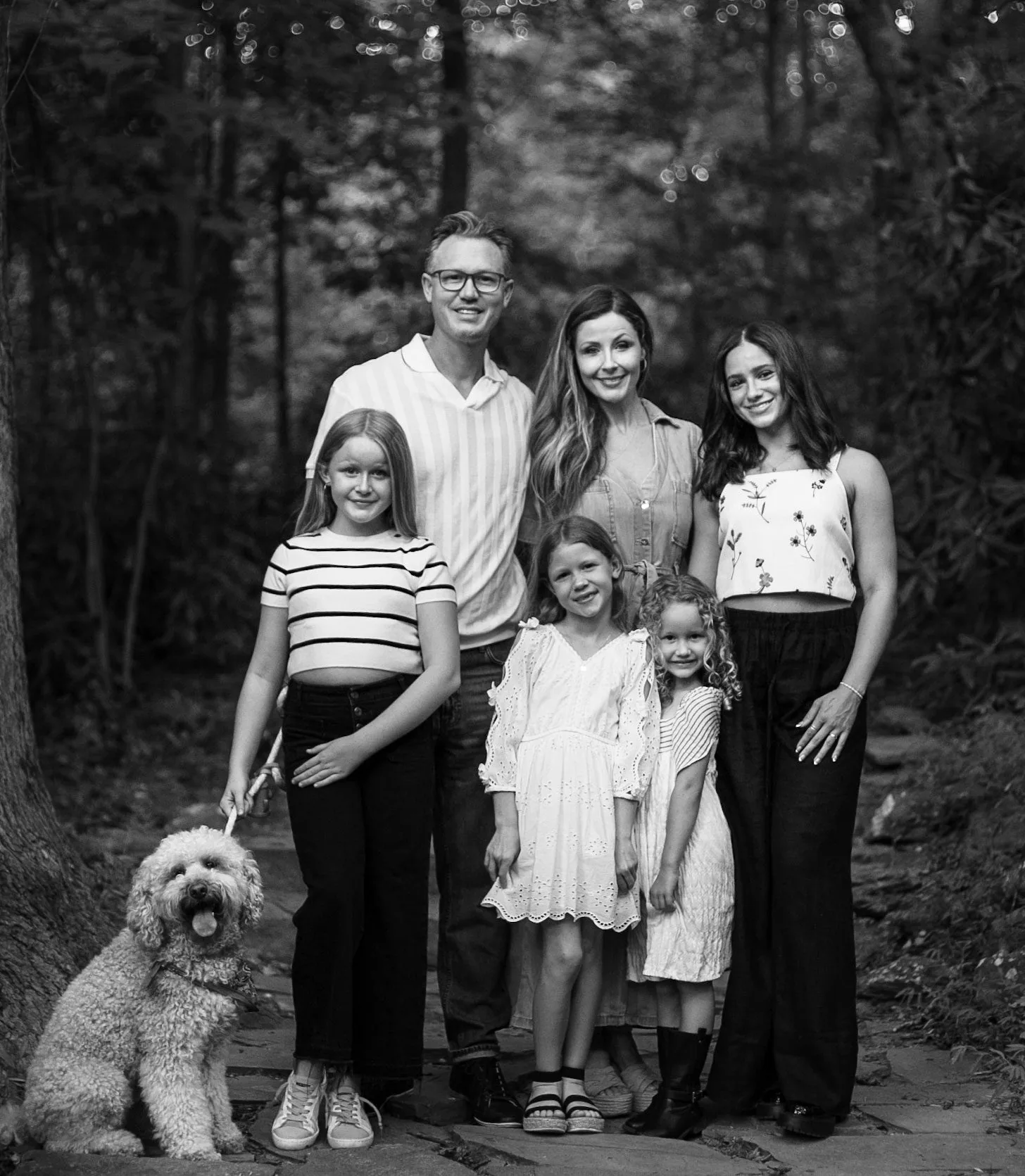 Brandon and Melissa Palm with their four daughters